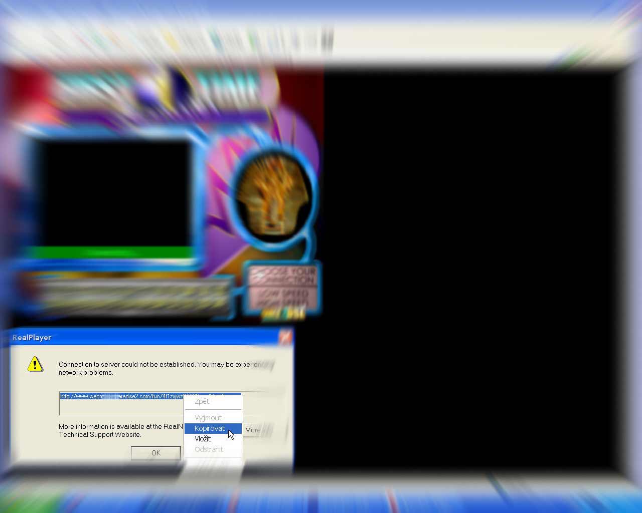 Pic4B - Parsed URL shown by RealPlayer when network difficulties encounter.